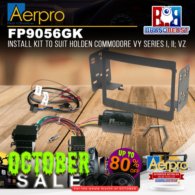 Aerpro FP9056GK Double DIN Grey Install Kit Suit Holden Commodore/Statesman