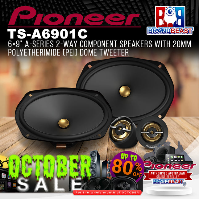 Pioneer TS-A6901C 6√ó9" A-Series 2-Way Component Speakers