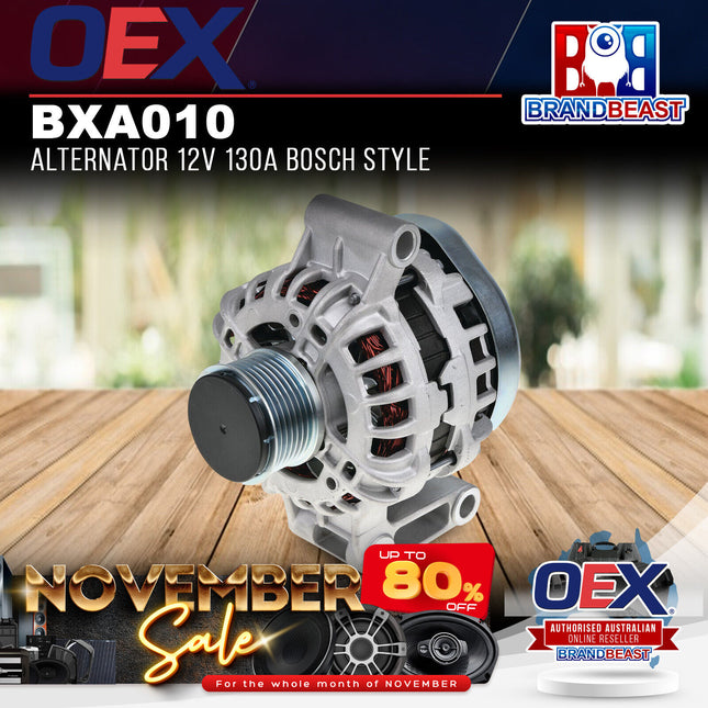 OEX BXA010 Alternator 12V 130A Bosch Style