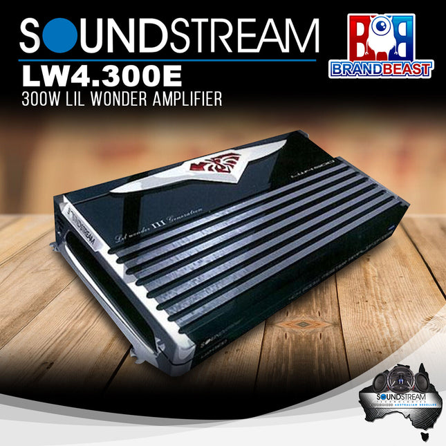 Soundstream LW4.300E Lil' Wonder 300W Bridgeable 4-Channel Amplifier