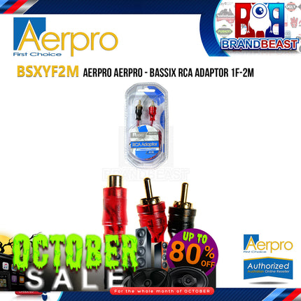 Aerpro BSXYF2M BASSIX RCA Adaptor 1F-2M