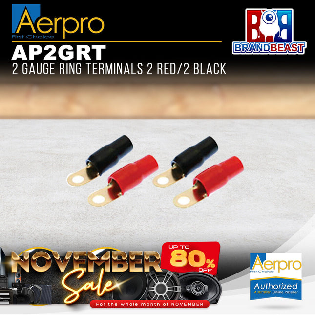 Aerpro AP2GRT 2R/2B 2 Gauge Ring Terminal
