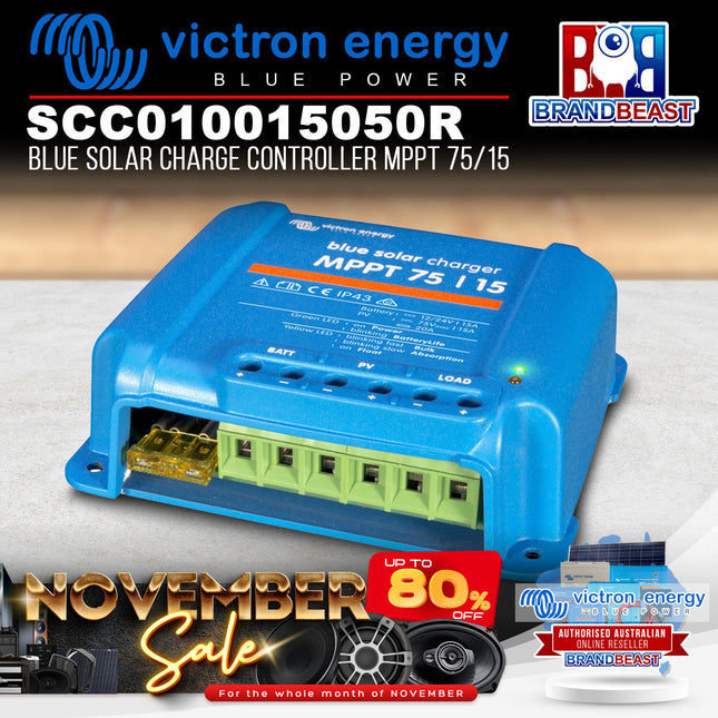 Victron Energy SCC010015050R Blue Solar Charge Controller MPPT 75/15
