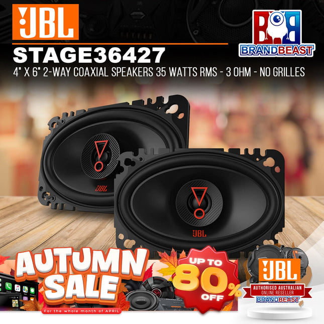 JBL STAGE3 427 4" 2-Way Coaxial Speaker 60 Watts RMS - 3 Ohms - Includes Grilles