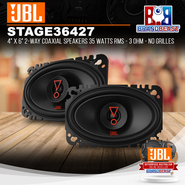 JBL STAGE3 427 4" 2-Way Coaxial Speaker 60 Watts RMS - 3 Ohms - Includes Grilles