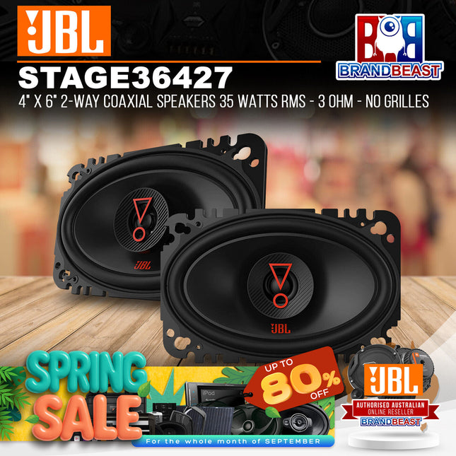 JBL STAGE3 427 4" 2-Way Coaxial Speaker 60 Watts RMS - 3 Ohms - Includes Grilles