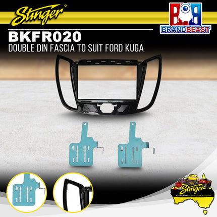 Stinger BKFR020 Double Din Fascia Kit to Suit Ford Kuga 2013-2015