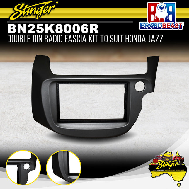 Stinger BN25K8006R Double DIN Radio Fascia Kit to Suit Honda Jazz 2008-2013