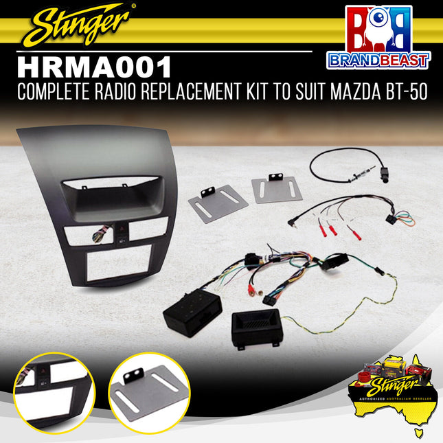 Stinger HRMA001 Complete Radio Replacement Kit to Suit Mazda BT-50 2012-2018