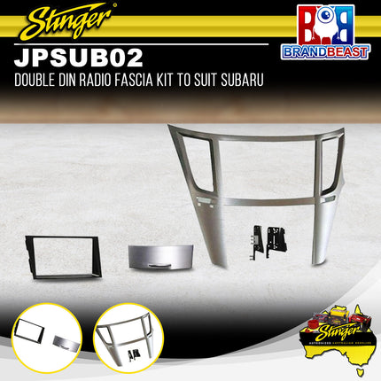 Stinger JPSUB02 Double DIN Radio Fascia Kit For Subaru Liberty/Outback 2009-2014