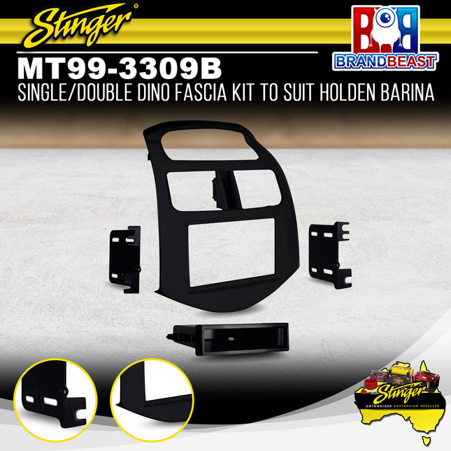 Stinger MT99-3309B Single/Double DIN Radio Fascia Kit For Holden Spark 2010-2016