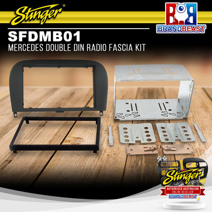 Stinger SFDMB01 Mercedes Double DIN Radio Fascia Kit