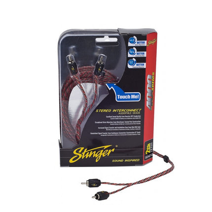 Stinger SI421.5 .45m 4000 Series 2 Channel RCA Interconnects