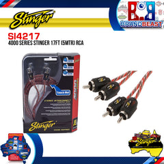 Stinger SI4217 5m 4000 Series 2 Channel RCA Interconnects