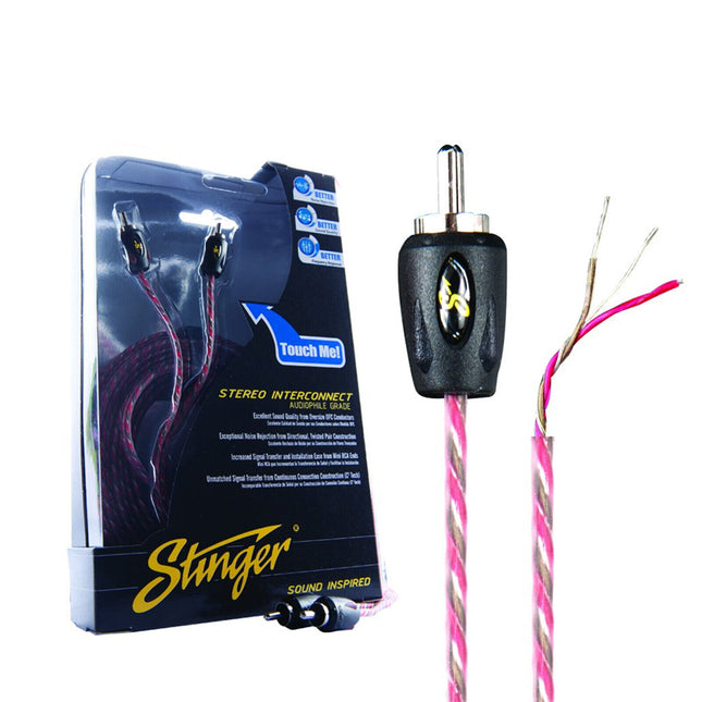 Stinger SI4220 6m 4000 Series 2 Channel RCA Interconnects