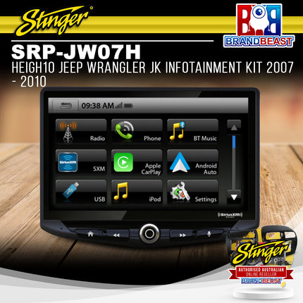 Stinger SRP-JW07H HEIGH10 JEEP Wrangler JK Infotainment Kit 2007 - 2010