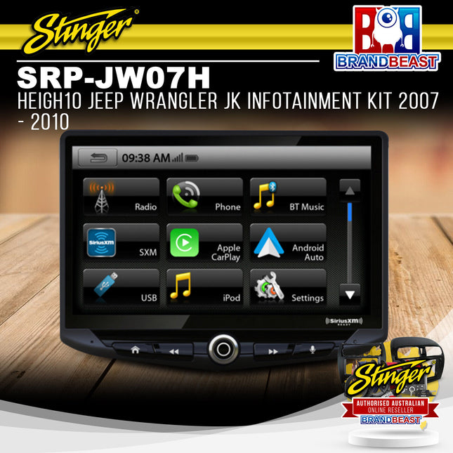 Stinger SRP-JW07H HEIGH10 JEEP Wrangler JK Infotainment Kit 2007 - 2010