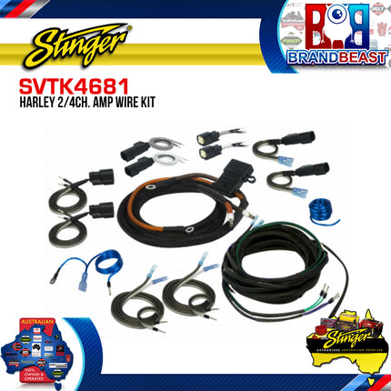 Stinger SVTK4681 PowerSports Harley 2/4CH Amplifier Wiring Kit