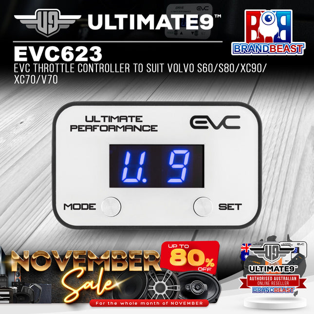 Ultimate9 EVC623 EVC Throttle Controller to Suit Volvo S60/S80/XC90/XC70/V70