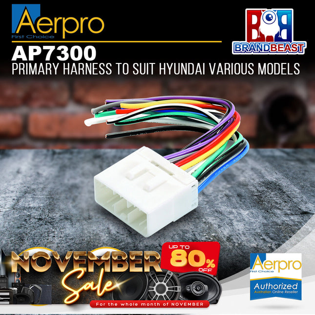 Aerpro AP7300 Primary Harness to Suit Hyundai Vehicles