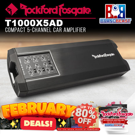 Rockford Fosgate T1000X5ad Power 1,000 Watt Class-ad 5-Channel Amplifier