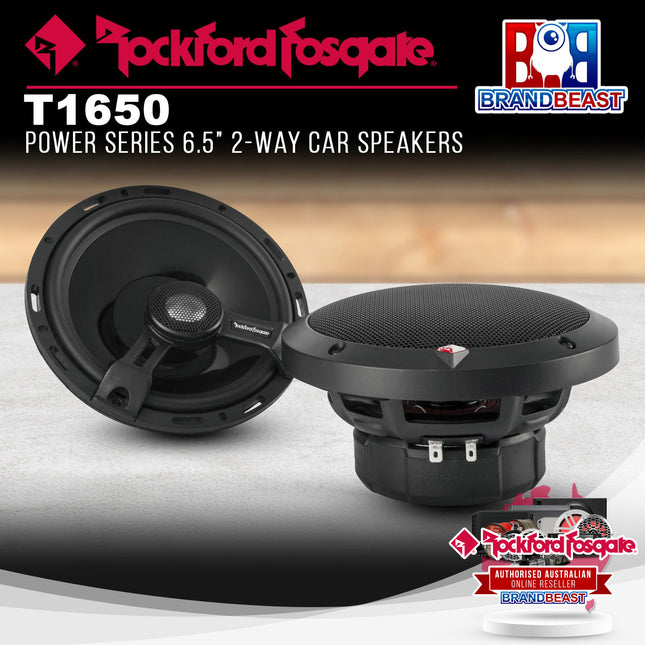 Rockford Fosgate T1650 Power 6.5" 2-Way Full Range Euro Fit Compatible Speaker