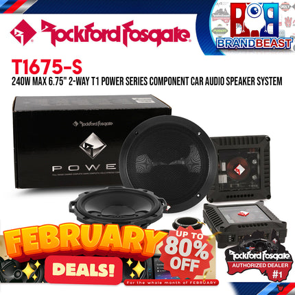 Rockford Fosgate T1675-S Power 6.75" Series Component System