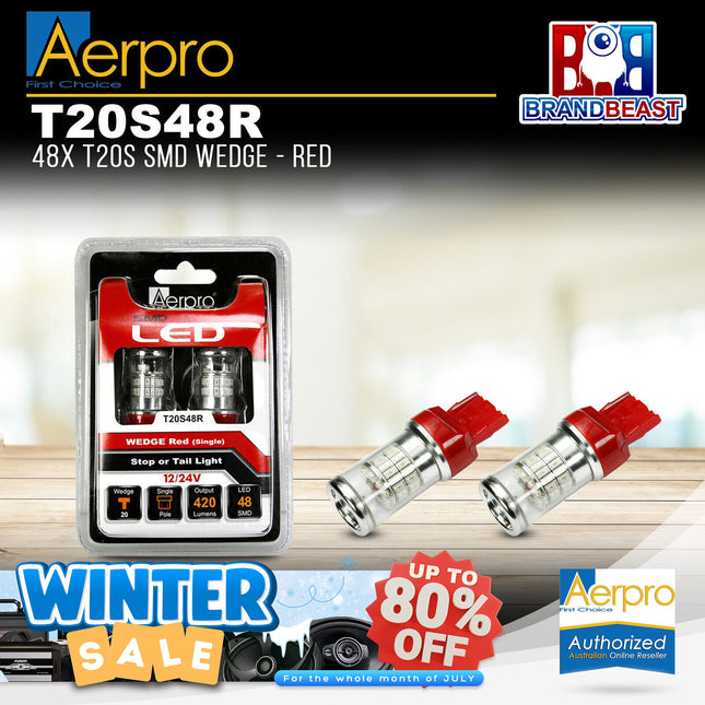 Aerpro T20S48R 48x T20S SMD Wedge - Red
