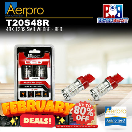 Aerpro T20S48R 48x T20S SMD Wedge - Red