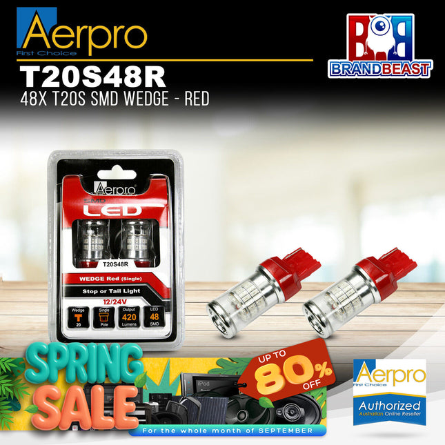 Aerpro T20S48R 48x T20S SMD Wedge - Red