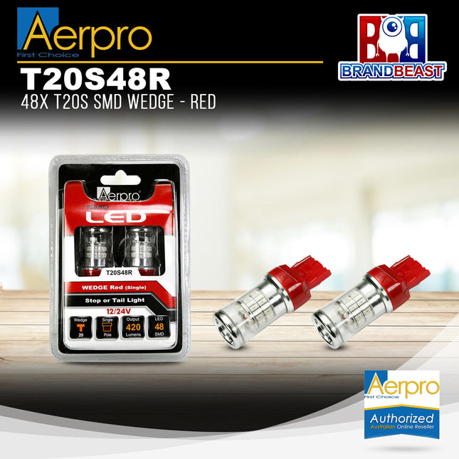 Aerpro T20S48R 48x T20S SMD Wedge - Red