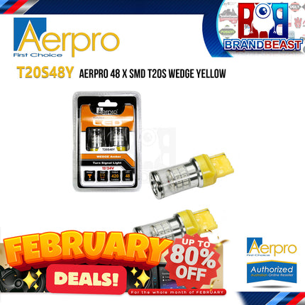 Aerpro T20S48Y 48x T20S SMD Wedge - Amber