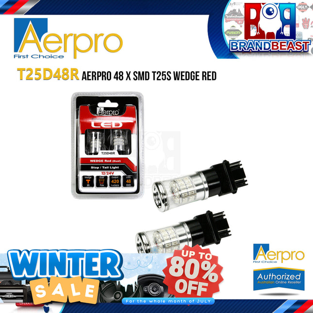 Aerpro T25D48R 48x T25D SMD Wedge - Red