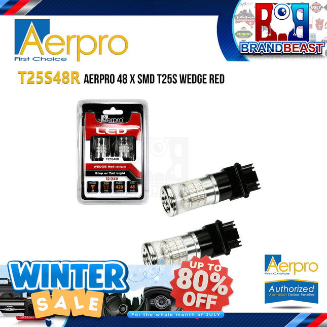 Aerpro T25S48R 48x T25S SMD Wedge - Red