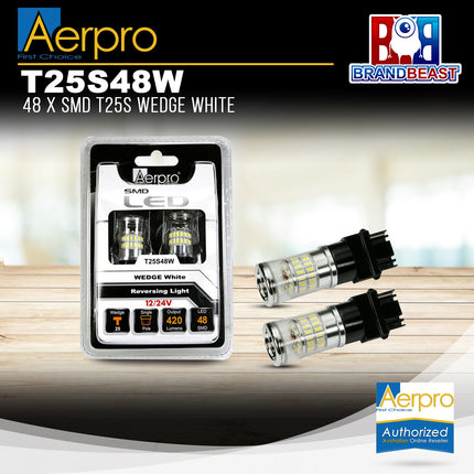 Aerpro T25S48W 48x T25S SMD Wedge - White