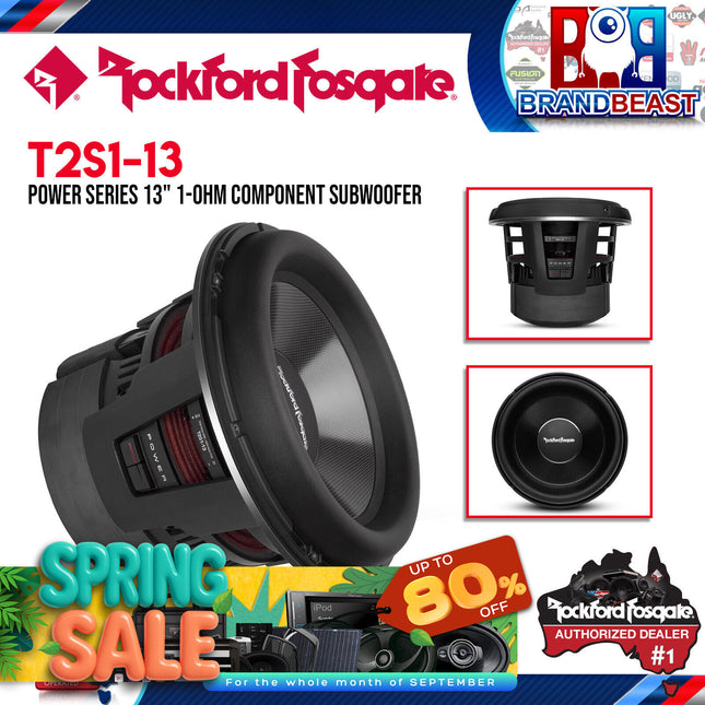 Rockford Fosgate T2S1-13 Power 13" T2 Single 1-Ohm Subwoofer