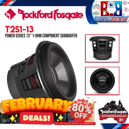 Rockford Fosgate T2S1-13 Power 13" T2 Single 1-Ohm Subwoofer