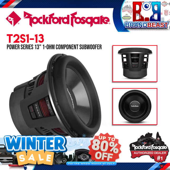 Rockford Fosgate T2S1-13 Power 13" T2 Single 1-Ohm Subwoofer