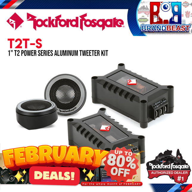 Rockford Fosgate T2T-S Power 1" Aluminum Tweeter Kit