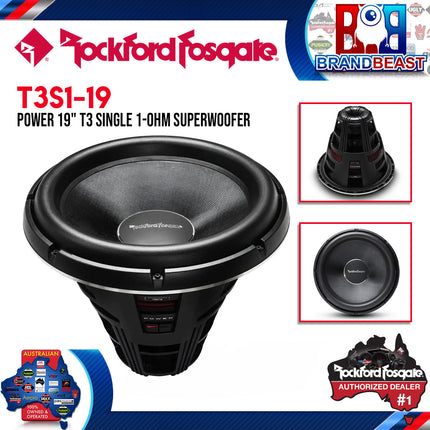 Rockford Fosgate T3S1-19 Power 19" T3 Single 1-Ohm Superwoofer