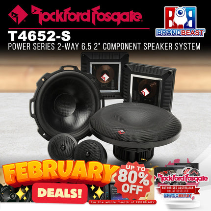 Rockford Fosgate T4652-S Power 6.5" T4 Component System