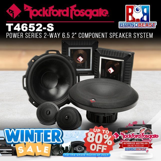 Rockford Fosgate T4652-S Power 6.5" T4 Component System