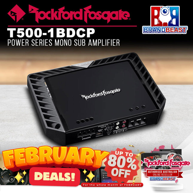 Rockford Fosgate T500-1bdCP Power 500 Watt Class-bd Constant Power Amplifier