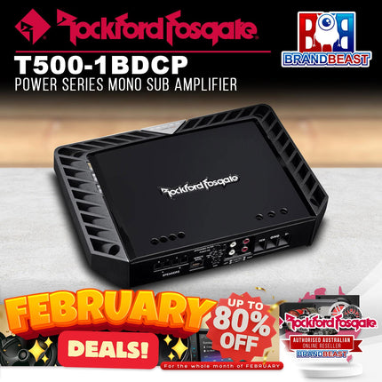 Rockford Fosgate T500-1bdCP Power 500 Watt Class-bd Constant Power Amplifier