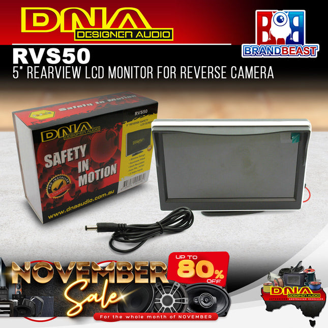 DNA RVS50 5" LCD Rearview Monitor