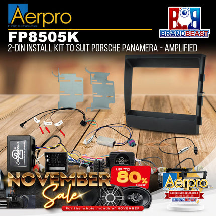Aerpro FP8505K 2-DIN Install Kit to Suit Porsche Panamera - Amplified