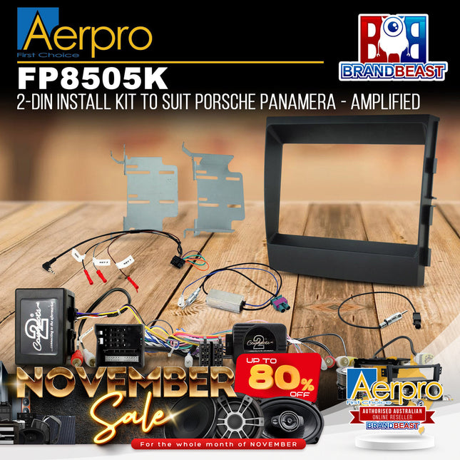 Aerpro FP8505K 2-DIN Install Kit to Suit Porsche Panamera - Amplified