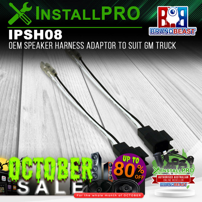 InstallPRO IPSH08 OEM Speaker Harness Adaptor To Suit GM Truck