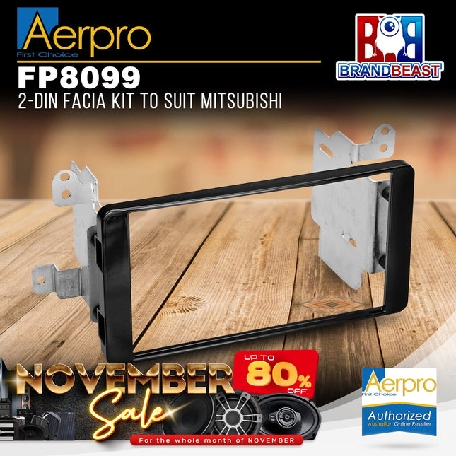Aerpro FP8099 2-DIN Facia Kit to Suit Mitsubishi