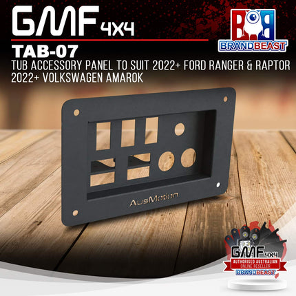 GMF4X4 TAB-07 Tub Accessory Panel To Suit 2022+ Ford Ranger & Raptor 2022+ Volkswagen Amarok